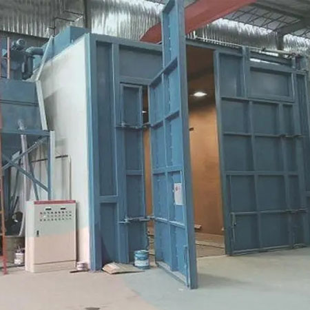 白沙喷砂房设计与配置要点,大型工件处理必看