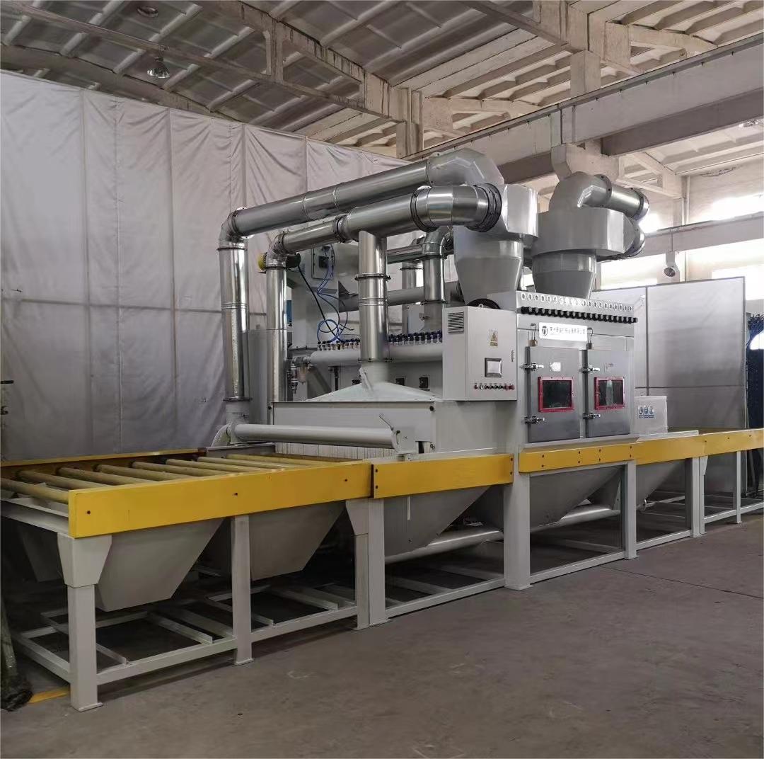 白沙抛丸机跑砂是什么原因