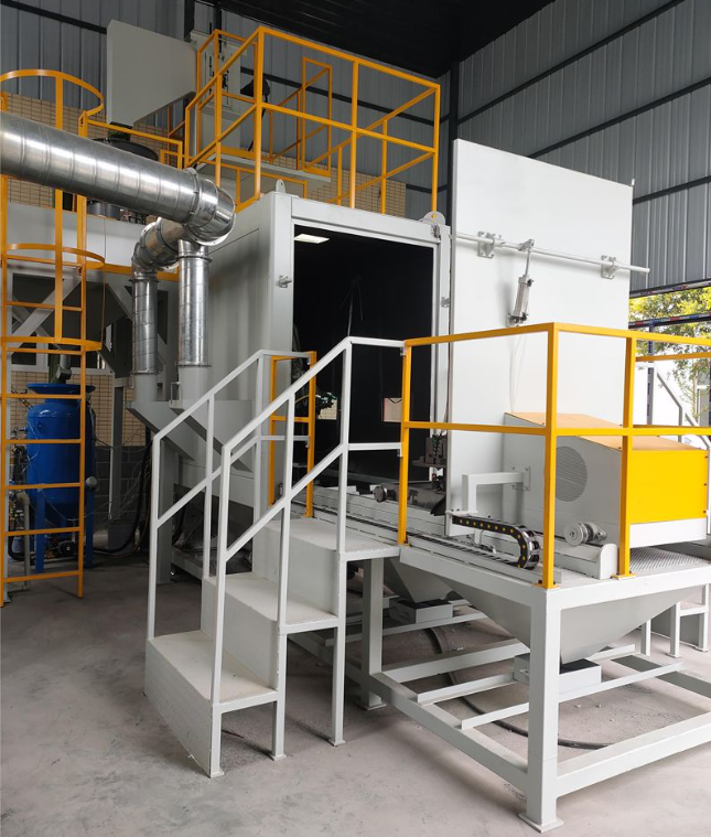 白沙全自动喷砂机 实现无人化高效生产